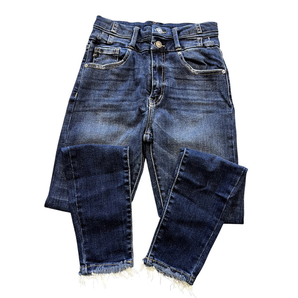 KanCan Double Button Dark Wash Skinny Jeans Size 5
