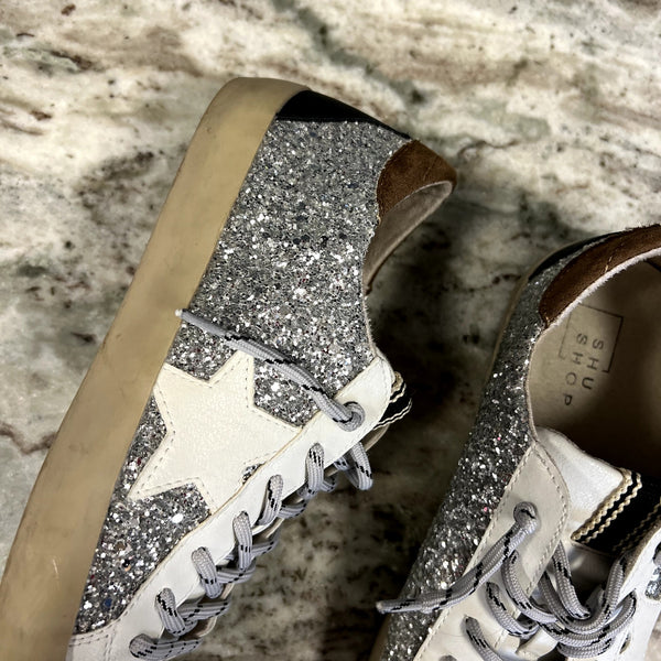 Shu Shop Paula Glitter Sneakers Women's Size 8.5