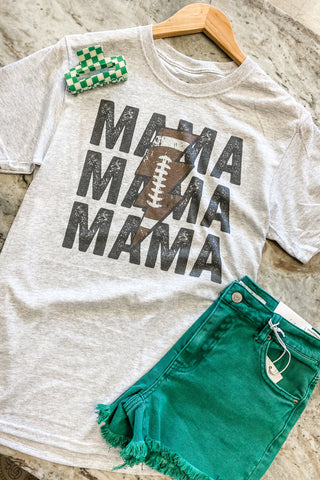 Football Mama Lightning Graphic Tee