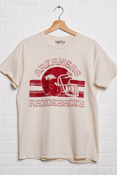 LivyLu Arkansas Champion Helmet Thrifted Tee