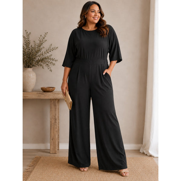 Women's Black Jumpsuit Size 3XL