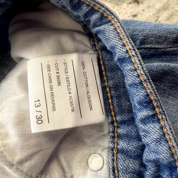 KanCan Light Wash Straight Leg Distressed Cotton Jeans Size 30