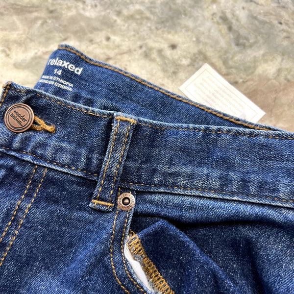 NWT Wonder Nation Relaxed Fit Dark Wash Jeans Size Boys 14