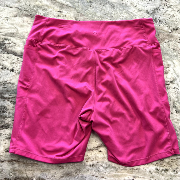 Danskin Pink Crossover Biker Shorts Size XL