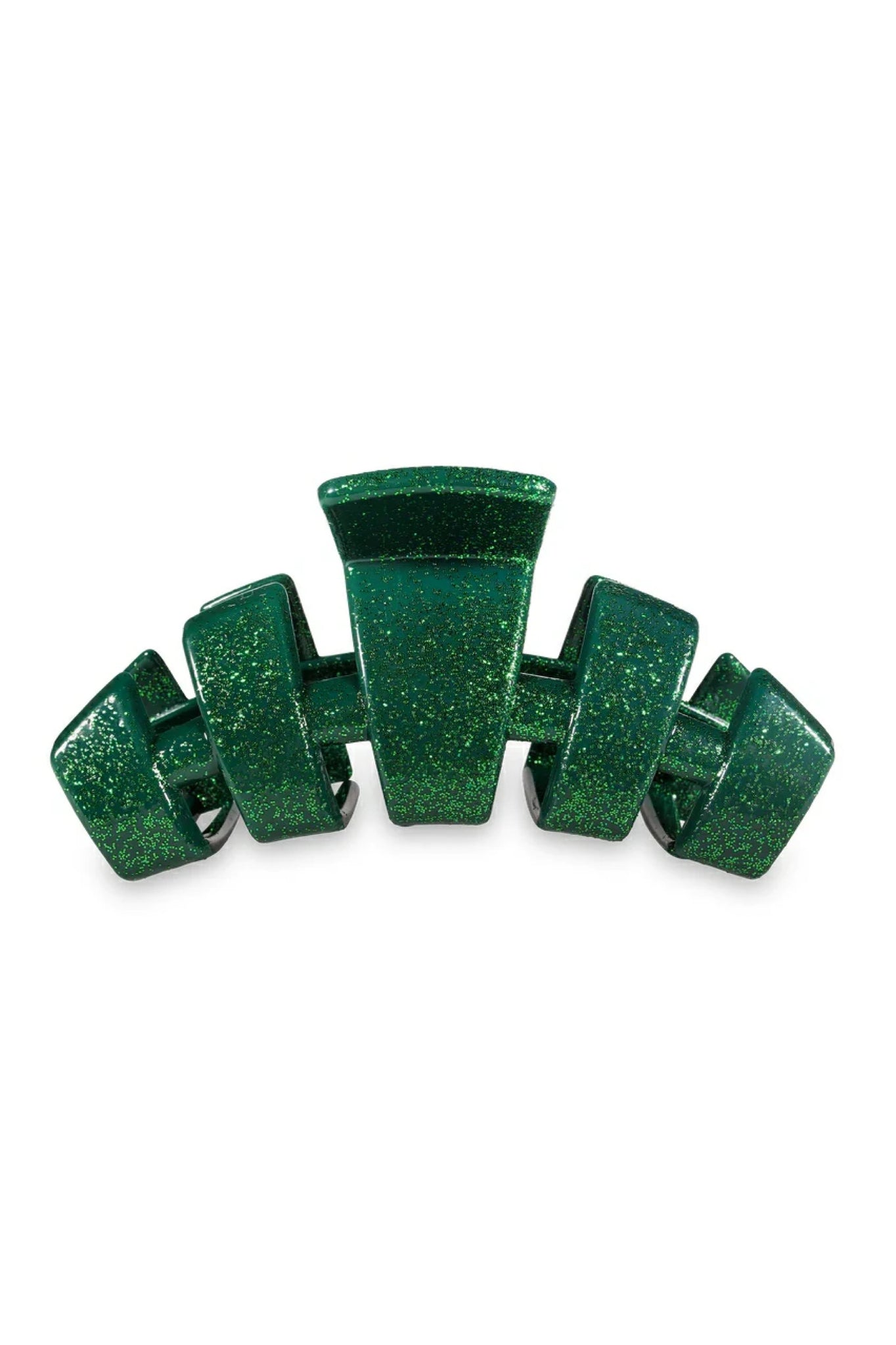 Green Glitter Medium Hair Claw Clip