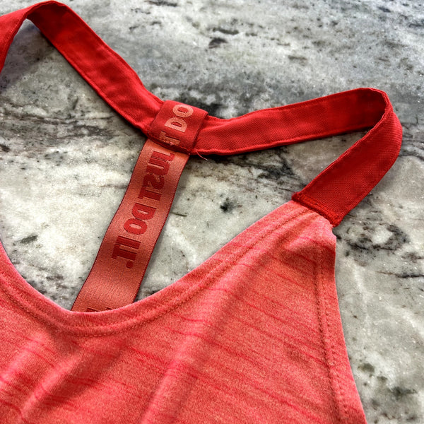 Nike Dri Fit Loose Coral Athletic Tank Large