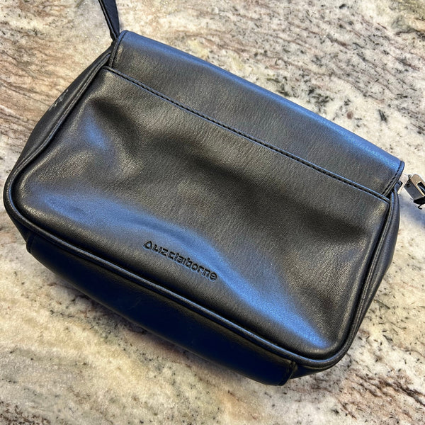 Liz Claiborne Faux Leather Black Crossbody