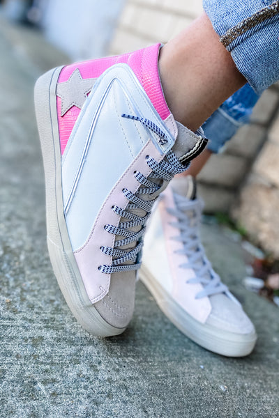 Shu Shop Roxanne Sneakers Pink Lizard