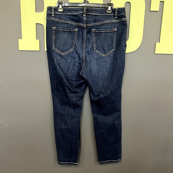 Simply Vera Dark Wash Crop Jeans Size 12