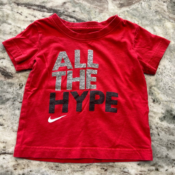 All the Hype Red Nike Tee Size 2T