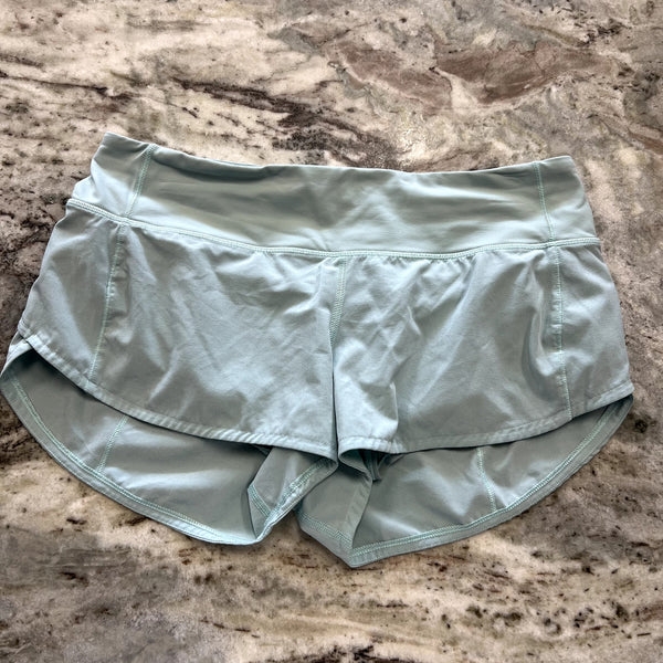 Lululemon Speed Up Mint Athletic Shorts Size 6