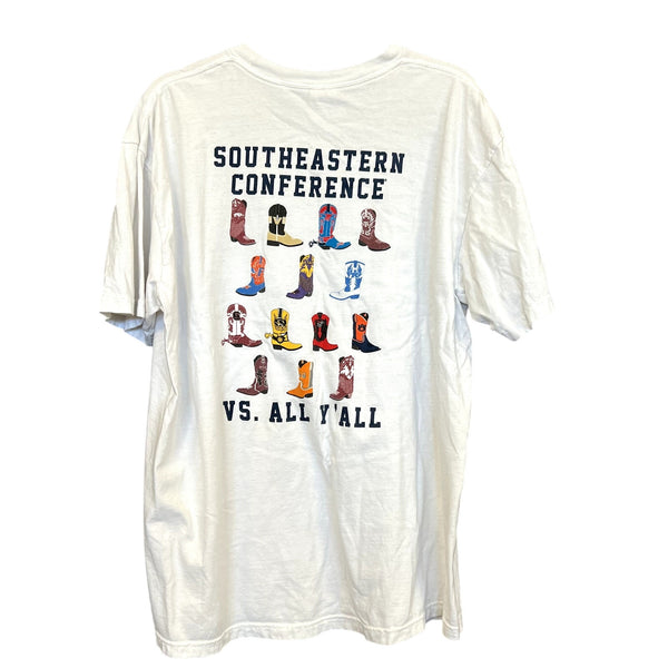 SEC Boot Graphic Tee Comfort Colors Unisex Size XL