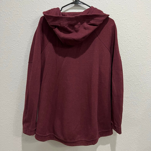 Nike Maroon Full Zip Hooded Jacket Size Medium