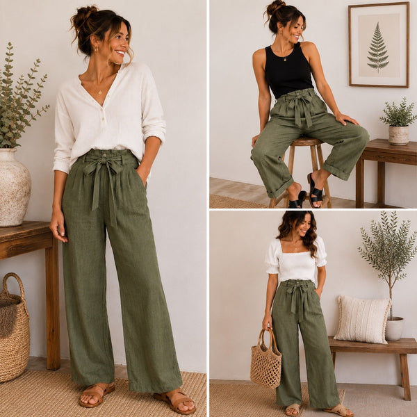 NWT Sadie & Sage Olive Dress Pants Size Large