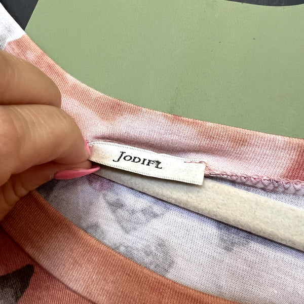 Jodifl Peach Bull Skull Blouse Size 1XL