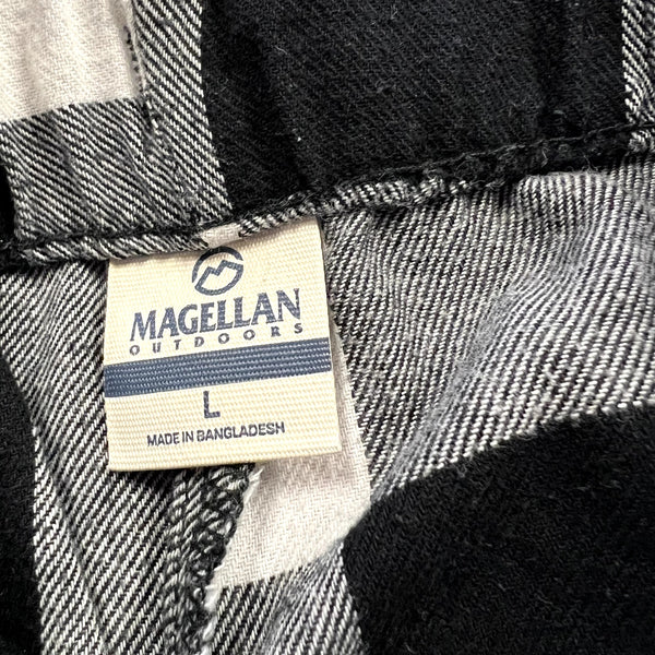 Magellan Black + White Plaid Pajama Pants Women's Large