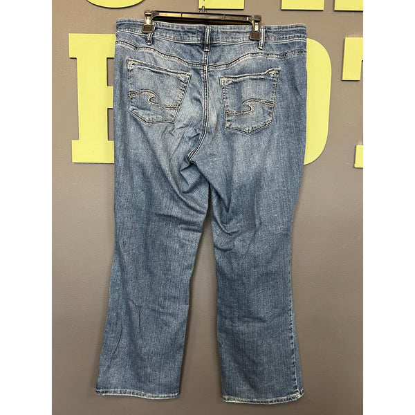 Silver Suki Slim Boot Cut Jeans Size 16