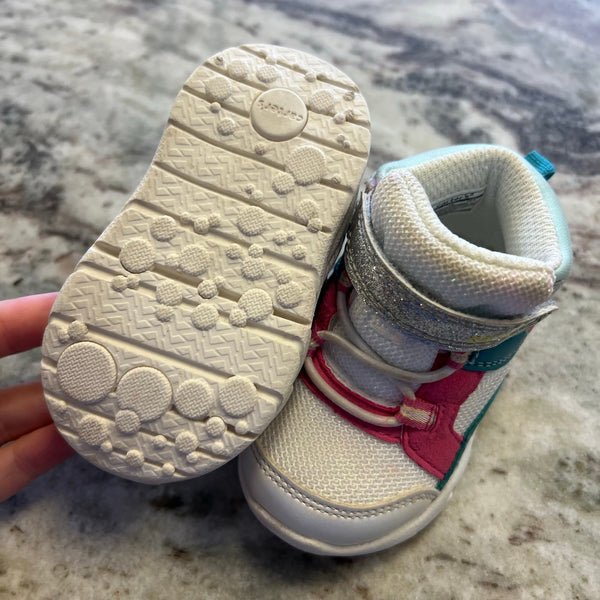 Carter's Color Block High Top Velcro Sneakers Size 3Mo