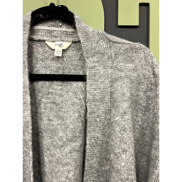 NWT Terra Sky Soft Gray Open Front Cardigan Size 3XL