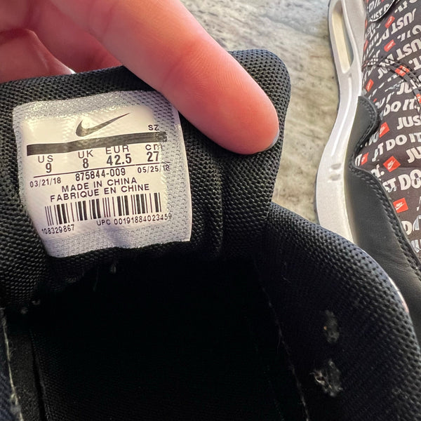 Men's Nike Air Max 1 Premium Just Do It Sneakers Size 9