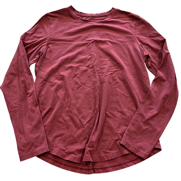 Lululemon Maroon Long Sleeve Butter Soft Top Size 8