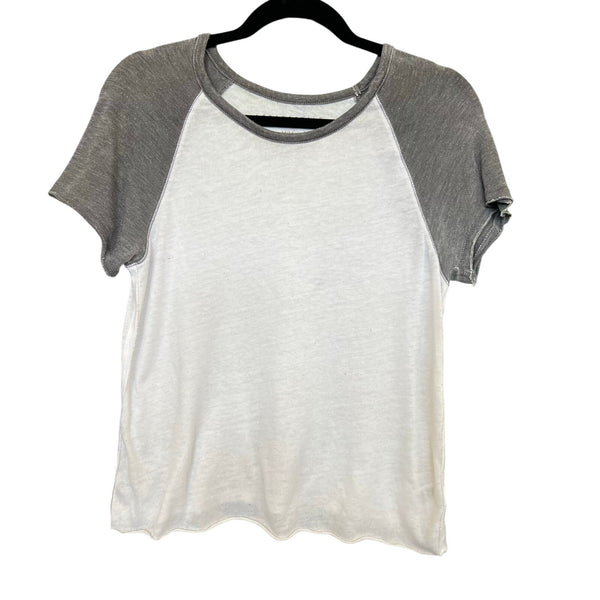 Aeropostale Color Block Baseball Short Sleeve Tee Medium