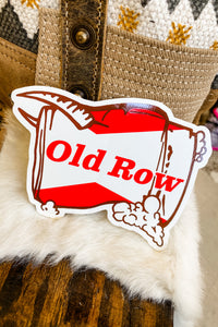 Old Row Western Sticker - Beer