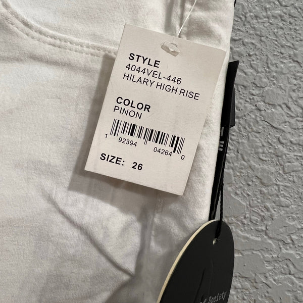 NWT Articles of Society Hilary High Rise White Skinny Jeans Size 26