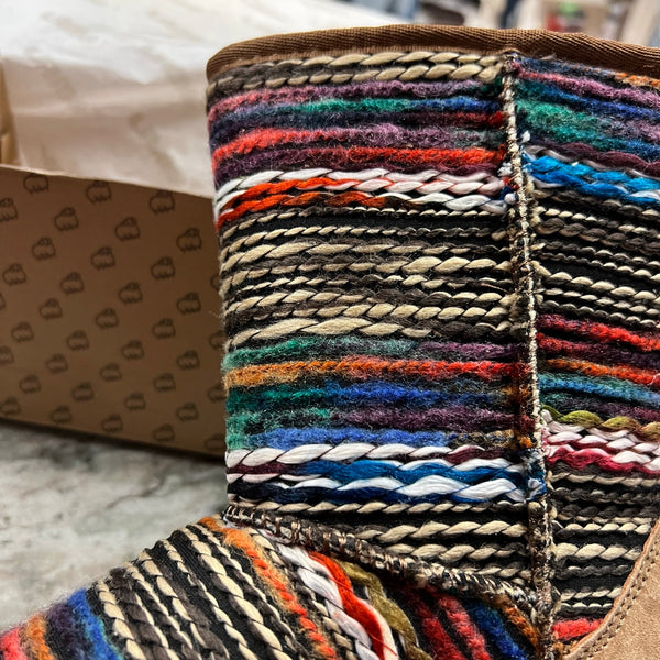 NEW Lamo Juarez Chestnut Sherpa Short Boots Size 8