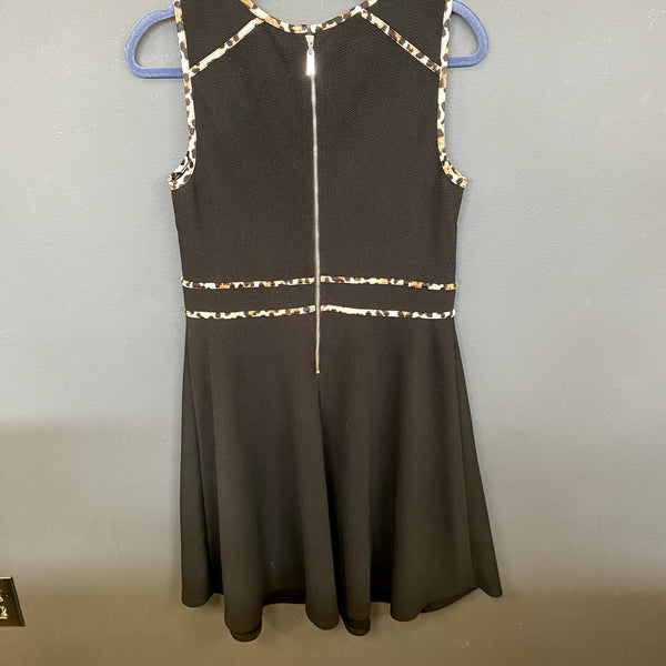 Alyx Dress Black + Leopard Mini Dress Size 10