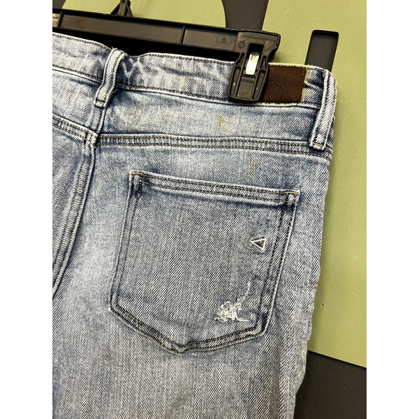 Hidden Jeans Straight Leg Distressed Light Wash Jeans Size 28
