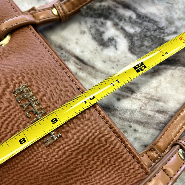 Kenneth Cole Reaction Brown Leather Shoulder Bag