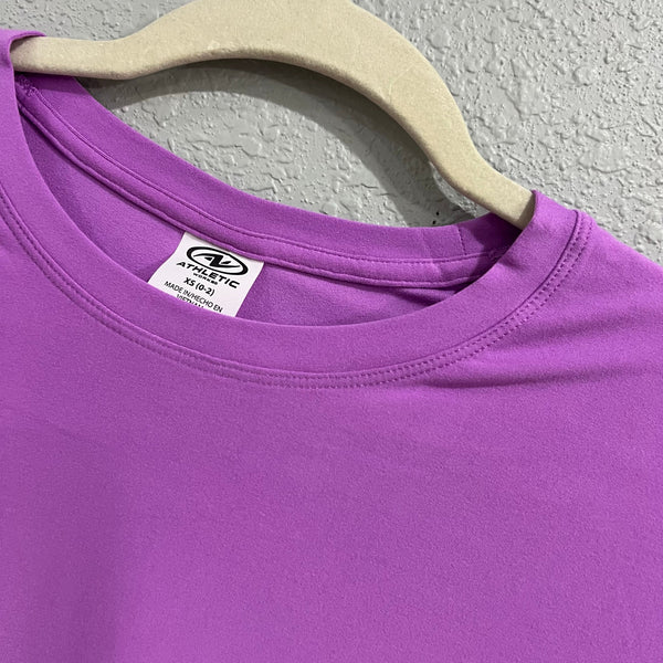 Athletic Works Purple Long Sleeve Solid Top XS