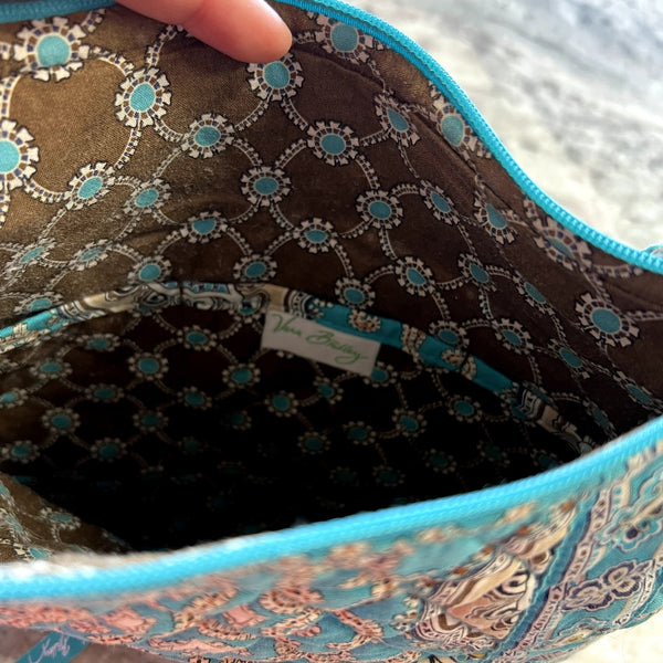 Vera Bradley Hipster Crossbody Bag Retired Totally Turquoise Pattern