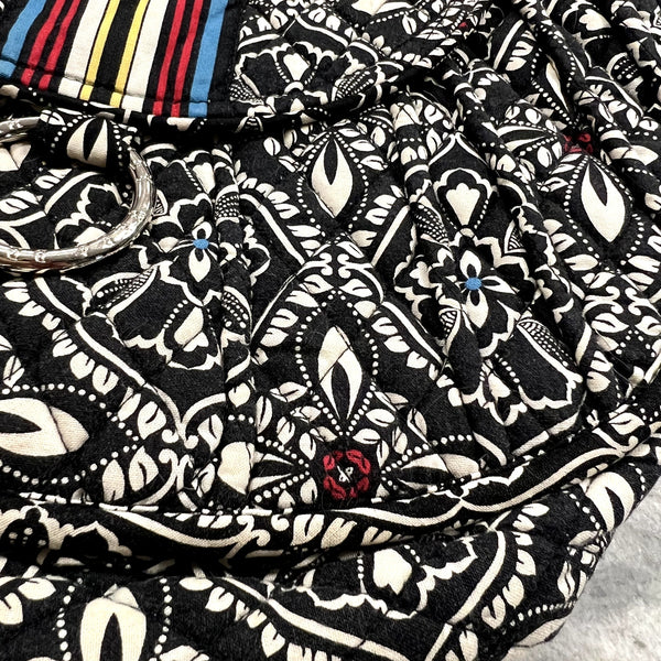Vera Bradley Barcelona Shoulder Crossbody Bag Black + White