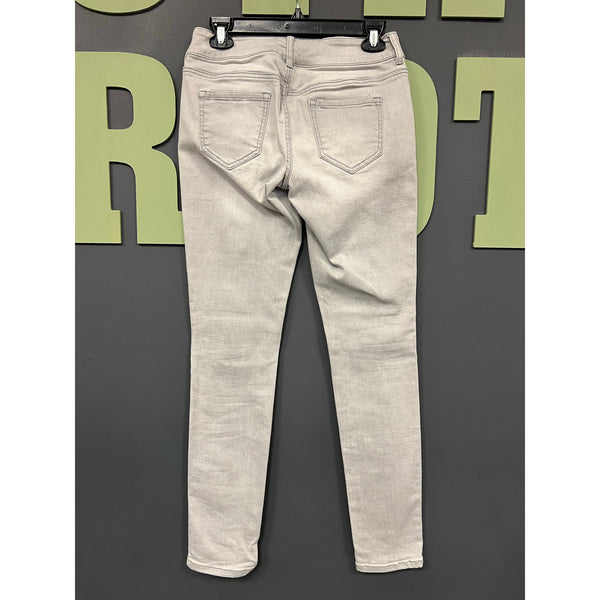 Maurice's Low Rise Washed Light Gray Skinny Jeans Size Small Regular