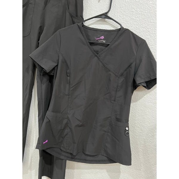 Lynx Black Scrub Set Size SML