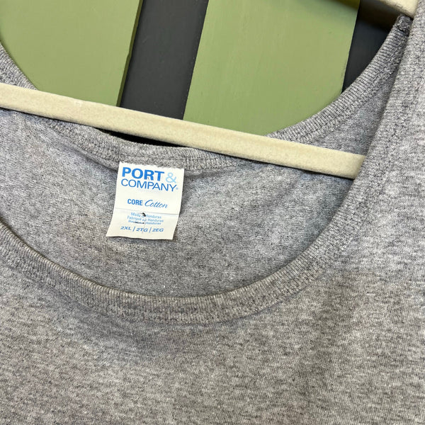 Small Town Girl Gray Graphic Tank Top 2XL