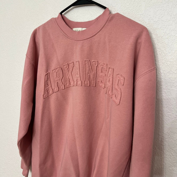 State of Mine "Arkansas" Mauve Sweatshirt Size XS