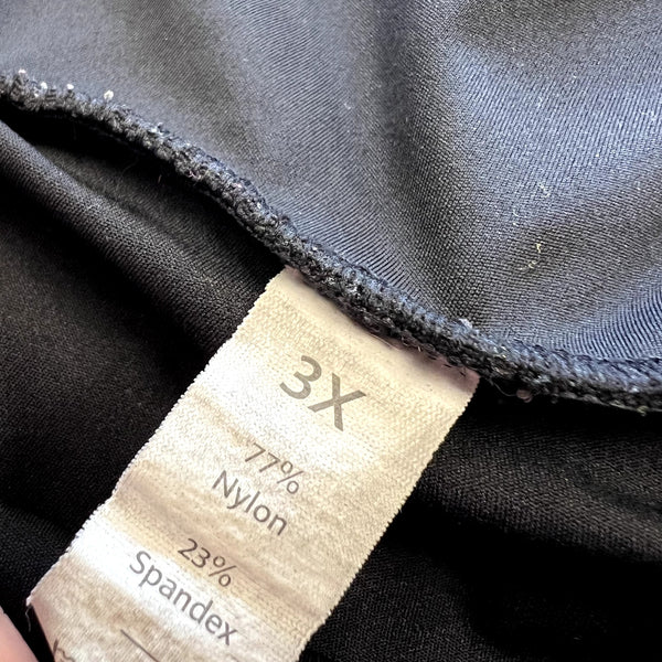 Women's Black Athletic Skort Size 3XL