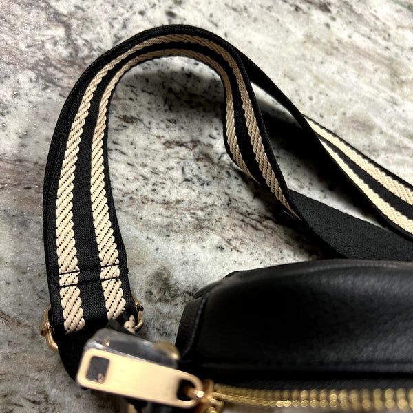NEW Black Vegan Leather Crossbody