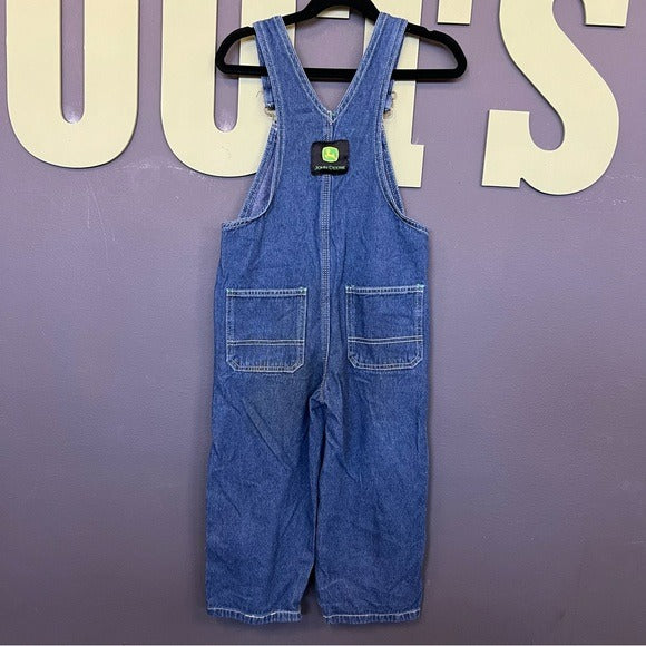 John Deere Boys Denim Jean Overalls Size 5