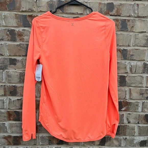 NWT V-Neck Long Sleeve Workout Athletic Top Size XS