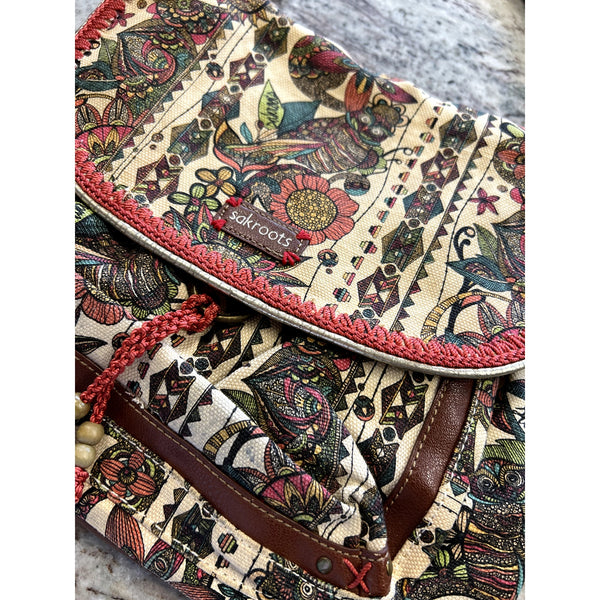 Sakroots Spirit Desert Backpack Crossbody Combo Boho Bag