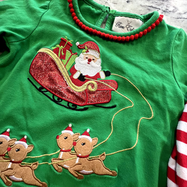 Rare Editions Girls Christmas Two Piece Santa Set Size 3T