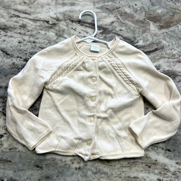 Edgehill Collection Vintage Cream Toddlers Cardigan Size 2T