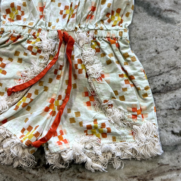 RicRac & Ruffles Aztec Bohemian Girls Romper Size 18 Mo.
