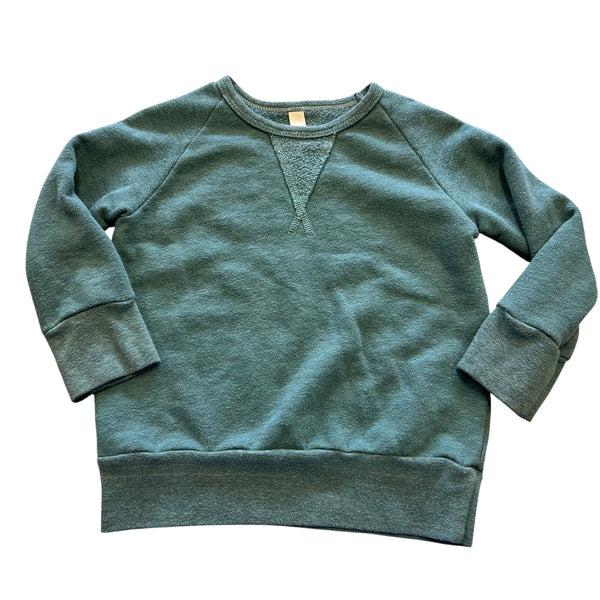Childhoods Sage Green Crew Neck Fleece Sweatshirt 2T