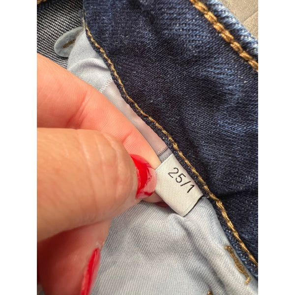Lovervet Vervet Dark Wash High Rise Wide Leg Jeans Size 25
