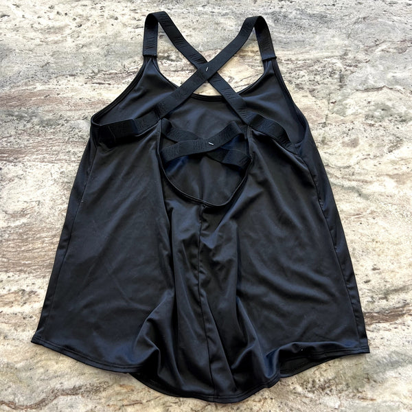 Nike Black Criss Cross Strap Athletic Tank Medium